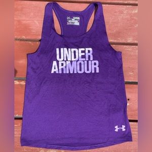 Youth medium purple Under Armour tank top